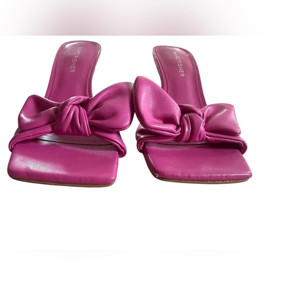 Marc Fisher Pink Bow Slide Heels Size 6.5M | New without box - Picture 6 of 9